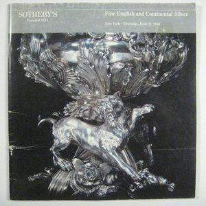 Sothebys Auction Catalog 1984 English Continental Silver Objects 5205